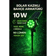 Lumixa Enerji Güneş-Solar Enerjili * 10 W Yüksek Işık *çim Armetür *yeşil Renk