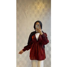 Bordo Yazlık Kimono