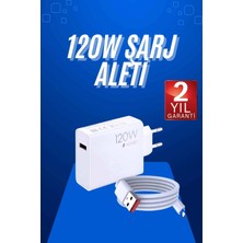 TeknoKapsül 120 Watt Turbo Hızlı Şarj Aleti Seti Hızlı Şarj Adaptörü Beyaz