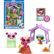 Toychick Littlest Pet Shop Kamp Macerası Oyun Seti 3lü Miniş - Panda, Tukan, Sincap – ve Aksesuarları