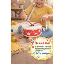 Toyfest Çocuk Davul Oyuncak 17 cm Askılı Mini Davul Müzik Aleti 3+ Yaş Ritim Geliştirici Oyuncak