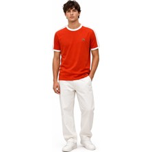 Lacoste Bisiklet Yaka Regular Fit Turuncu