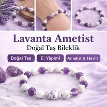 Home Doğaltaş Ametist ve Havlit Bileklik