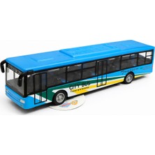 Duman Oyuncak Oyuncak Şehir Otobüsü 17 cm – Çek Bırak (Sürtmeli) Metal Görünümlü City Bus