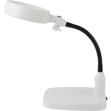 TeknoKapsül Masaüstü 10X LED Işıklı Büyüteç Okuma El Sanatları Onarım Büyüteç 7765