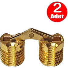 Gizli Masa Menteşesi Pirinç  8mm (2 Ade)