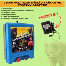 Provolt Elektrikli Çit Cihazı 35000 Volt Adaptör Hediye