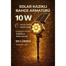 Lumixa Enerji Güneş-Solar Enerjili * 10 W Yüksek Işık *çim Armetür * Günışığı Renk