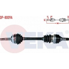 Otoco Opel Astra F 1.4i Abslı 29 Dıs Uzunluk 585MM 1991-2005 Komple Aks Sol Ön 90444328