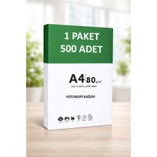 Anı Ofis Kırtasiye A4 Fotokopi Kağıdı 80 gr 500 Sayfa (1 Paket) – Yazıcı & Fotokopi Uyumlu