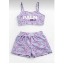 Nur Bebe Kids Palm Beach Baskılı Kız Çocuk Mayo