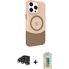 DS LLC Ieg™ iPhone 14 Pro Max Kılıf Çekirdek Asil Özel Seri - Siyah Polymer Nano Ekran Koruyucu + Gü