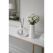 Sisay Home Minimalist Dekoratif Vazo ve Oda Kokusu Seti – Modern Salon Dekoru