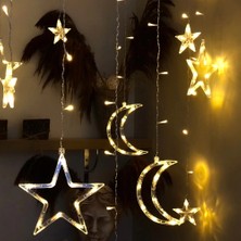 TeknoKapsül Ay Yıldız Perde LED