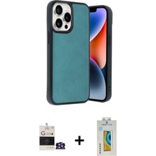 DS LLC Ieg™ iPhone 14 Pro Max Kılıf Kıvılcım Işık Serisi - Siyah Polymer Nano Ekran Koruyucu + Gü