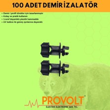 Provolt Elektrikli Çit Sistemi Demir Izalatör 100 Adet