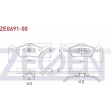 Otoco Ford Focus I 1.6i 16V 1998-2004 Ön Fren Balatası 98AX2K021AF