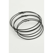 LTG Nova Ince Boru Metal Halka Küpe 6 Adet