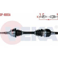 Otoco Opel Vectra B 2.0i Abslı 29 Dıs Uzunluk 595MM 1995-2003 Komple Aks Sol Ön 90512386