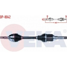 Otoco Opel Astra J 1.4 T - 1.6i A-T Uzunluk 643MM 2009-2016 Komple Aks Sol Ön 13250832|13335133|374365