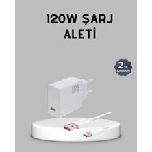 TeknoKapsül 120W Süper Hızlı Şarj Adaptörü – Type-C Kablo Dahil, Yüksek Voltaj Korumalı