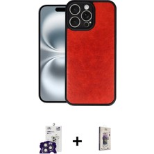 DS LLC Ieg™ iPhone 16 Pro Max Kılıf Kıvılcım Işık Serisi - Siyah Bilvis 3D Cam Ekran Koruyucu + Ti