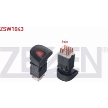 Otoco Renault Megane I 1996-2003 Flaşör Anahtarı 5 Pin Kırmızı Işık 7700841043
