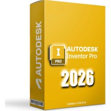 Autodesk Inventor Pro 2026 + Inventor Cam Ultimate 2026 (Windows) - 1 Pc 1 Yıl Serial Key