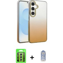 DS LLC Ieg™ Galaxy A15 4g Kılıf Kıvılcım Minimal Özel Seri - Siyah Joko Magic 5d Cam + Gümüş Raz