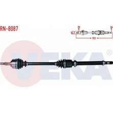 Otoco Renault Fluence (L30) 1.5 Dcı 5 Vıtes Uzunluk 931MM 2009- Komple Aks Sağ Ön 391008976R|8200890089