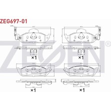 Otoco Mercedes M Class (W163) ml 270 Cdı 1998-2005 Ön Fren Balatası Fişli 1634200020