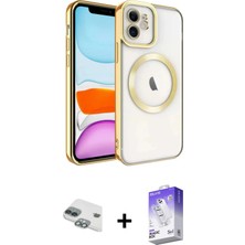 DS LLC Ieg™ iPhone 11 Kılıf Nova Işık Özel Seri - Siyah Bilvis 5in1 3D Magic Cam Ekran Koruyucu + Ye