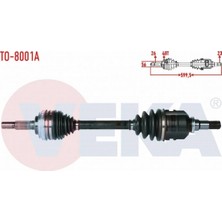 Otoco Toyota Corolla (_E10_) 1.6 Abslı 48 Dıs Uzunluk 599,5MM 1992-1997 Komple Aks Sol Ön 43420-05200