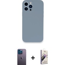 DS LLC Ieg™ iPhone 13 Pro Max Kılıf Zirve Modern Özel Seri - Siyah Bilvis 3D Mat Cam Ekran Koruyucu +