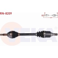 Otoco Renault Clıo Iv 1.5 Dcı A-T Uzunluk 610 mm 2012- Komple Aks Sol Ön 391018401R