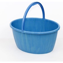 Abnturk 30 cm x 38 cm x 33 cm Oval Pazar Sepeti Balkon Sepeti + Ip Hediyeli