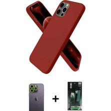 DS LLC Ieg™ iPhone 12 Pro Kılıf Kozmos Yansıma Özel Seri - Siyah 360 Mat Full Body Arka Koruyucu + Ye