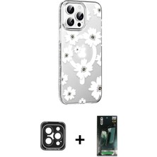 DS LLC Ieg™ iPhone 15 Pro Max Kılıf Yörünge Işık Prime - Siyah 360 Mat Full Body Arka Koruyucu + Si