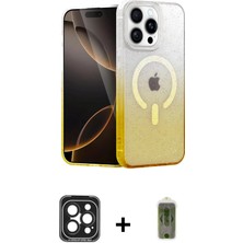 DS LLC Ieg™ iPhone 15 Pro Max Kılıf Eksen Minimal Özel Seri - Siyah Joko Magic 5d Hayalet Cam + Siyah