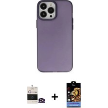 DS LLC Ieg™ iPhone 14 Pro Max Kılıf Ahenk Çizgi Prime - Siyah Buffer Hayalet Cam Ekran Koruyucu + Gold