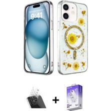 DS LLC Ieg™ iPhone 12 Kılıf Kozmos Doku - Siyah Bilvis 5in1 3D Magic Cam Ekran Koruyucu + Şeffaf Kamer