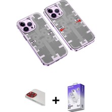 DS LLC Ieg™ iPhone 13 Pro Max Kılıf Ufuk Doku Prime - Siyah Bilvis 5in1 3D Magic Cam Ekran Koruyucu + K