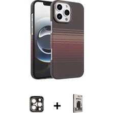 DS LLC Ieg™ iPhone 16 Pro Max Kılıf Doruk Serisi - Siyah Bilvis Hayalet Cam Ekran Koruyucu + Gold Pvd M