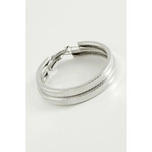 LTG Nova Ezme Kare Halka Küpe 5,5 cm