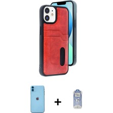 DS LLC Ieg™ iPhone 11 Kılıf Yörünge Işık Serisi - Siyah Joko Magic 5d Cam + Mavi Neon Fosforlu Kame