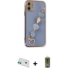 DS LLC Ieg™ iPhone 12 Kılıf Nova Işık Prime - Siyah Joko Magic 5d Hayalet Cam + Yeşil Rainbow Kamera