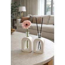 Sisay Home Modern Kemer Tasarım Ikili Oda Kokusu Şişesi & Mini Vazo – Salon Dekoru