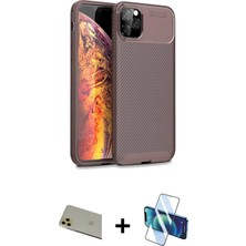 DS LLC Ieg™ iPhone 11 Pro Max Kılıf Eksen Form Prime - Siyah 3D Antistatik Seramik Nano Ekran Koruyucu
