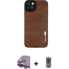 DS LLC Ieg™ iPhone 14 Plus Kılıf Doruk Asil Koleksiyonu - Siyah Joko Magic 5d Hayalet Cam + Gümüş Ra