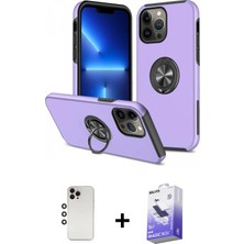 DS LLC Ieg™ iPhone 13 Pro Max Kılıf Odak Form Prime - Siyah Bilvis 5in1 5d Magic Hayalet Cam Ekran Koru